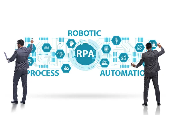 Concept van RPA - robot procesautomatisering — Stockfoto