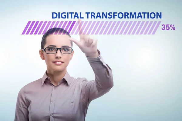 Digitale transformatie en digitalisering — Stockfoto