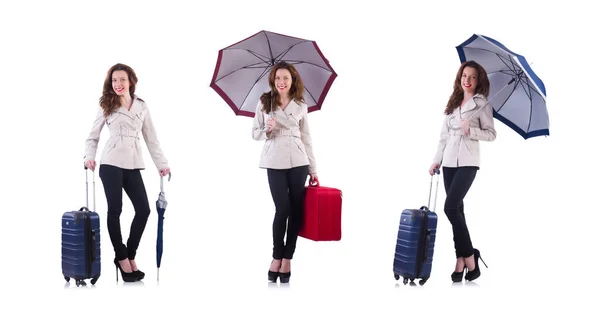 Mujer joven preparándose para las vacaciones —  Fotos de Stock