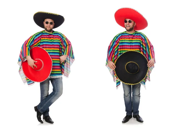 Divertido mexicano aislado en blanco — Foto de Stock