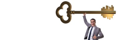 Başarı illüstrasyonunun anahtarıyla kavram