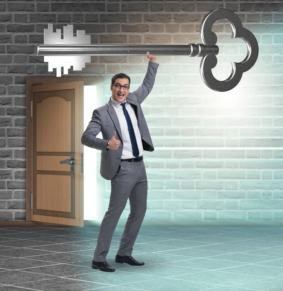 Concept with key to success illustration — Stock Photo, Image