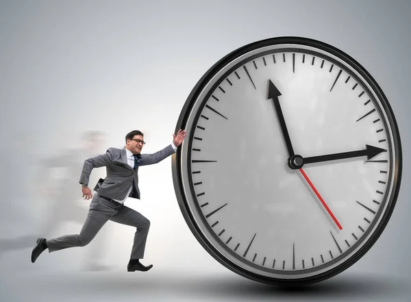 Zakenman in time management concept — Stockfoto