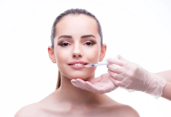 Woman in beauty concept having botex facelift — Stock Photo, Image