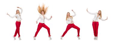 Moda elbiseli kadın