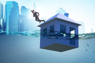 İnsanlarla ipotek geri ödeme hatası kavramı