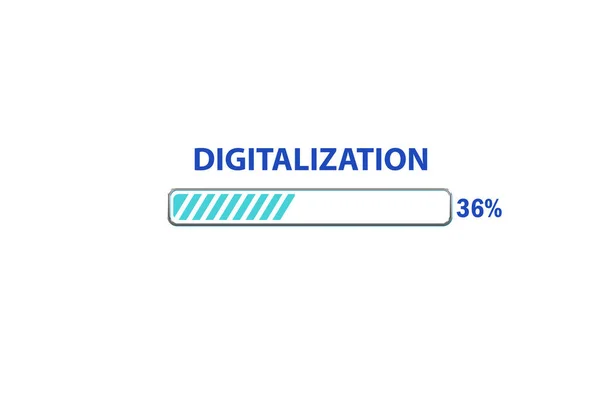 Digitale transformatie en het digitaliseringsconcept — Stockfoto