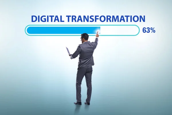 Concepto de transformación digital y digitalización —  Fotos de Stock