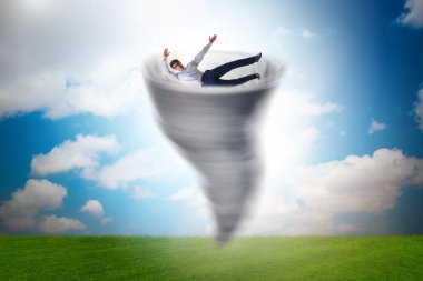 İflas ve iş adamlarıyla kriz konsepti