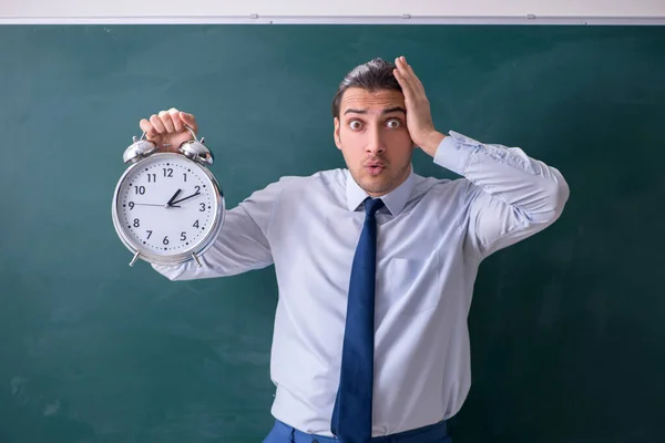 Young man employee in business presentation concept — Stock Photo, Image