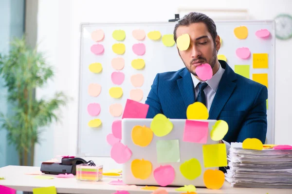 Çelişkili öncelik kavramında genç erkek çalışan