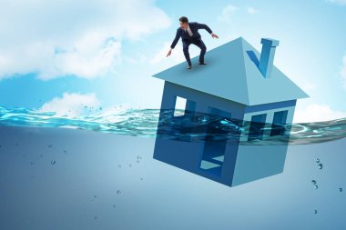 İnsanlarla ipotek geri ödeme hatası kavramı