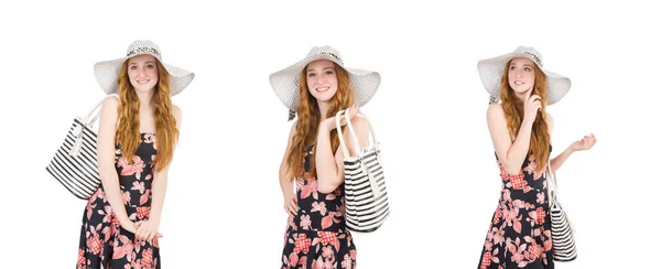 Vrouw met tas in fashion concept — Stockfoto