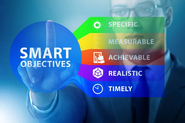 Concept of smart objectives in performance management — Stock Photo, Image