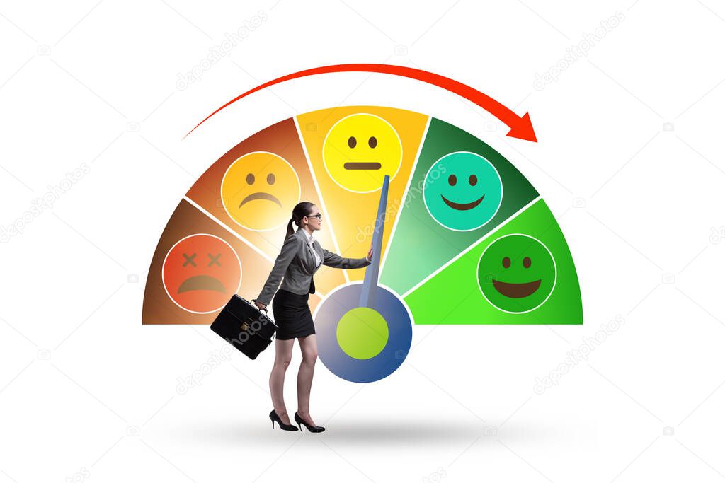 Concept of customer satisfaction with meter