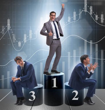 İşadamı başarılı bir iş alışverişinden sonra