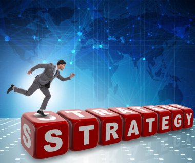 Strateji sektörü kavramında iş adamı
