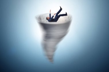 İflas ve iş adamlarıyla kriz konsepti