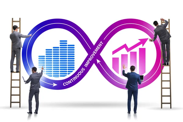 Concetto di miglioramento continuo nelle imprese — Foto Stock