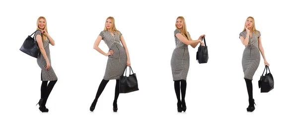 Kobieta z torbą w koncepcji mody — Zdjęcie stockowe