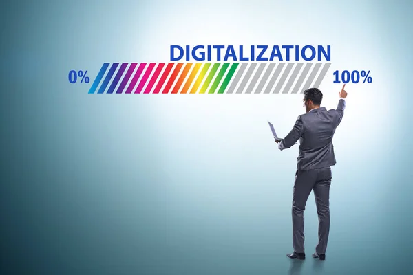 Digitale Transformation und Digitalisierungskonzept — Stockfoto