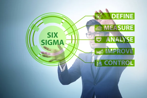 Concetto di Lean management con sei sigma — Foto Stock