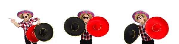 Vicces mexikói sombrero koncepció — Stock Fotó