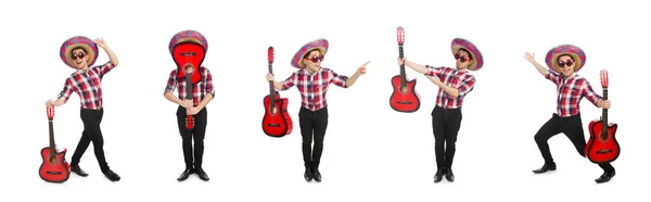 Funny mexican with sombrero in concept — Stock Photo, Image