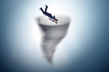 İflas ve iş adamlarıyla kriz konsepti