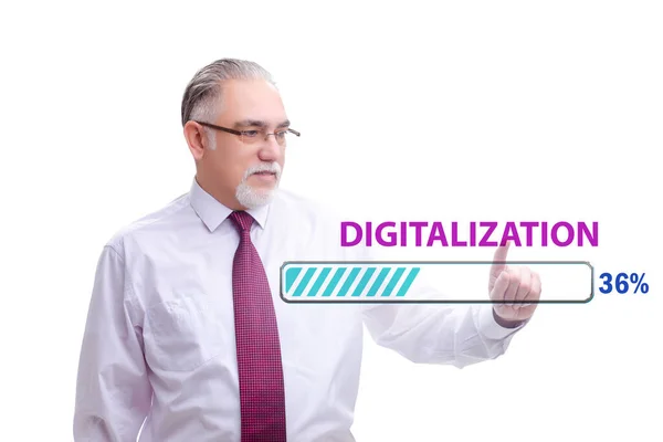 Digitale Transformation und Digitalisierungskonzept — Stockfoto