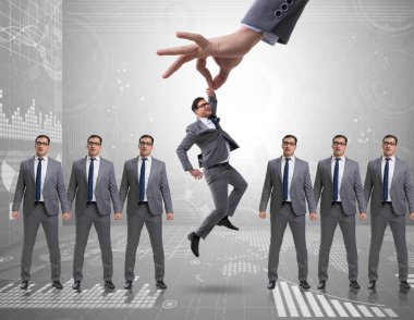 Özenle seçilmiş çalışanın işe alım konsepti