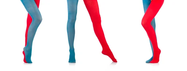 Colourful leggings isolated on the white — Stock Photo, Image