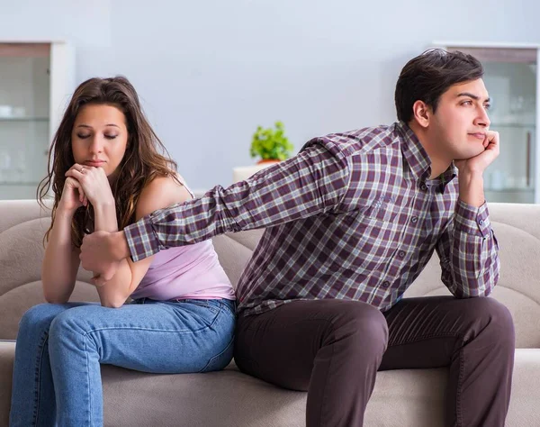 Young family in broken relationship concept — Stock Photo, Image