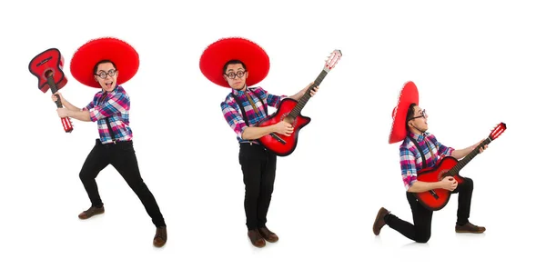 Funny mexican with sombrero in concept — Stock Photo, Image