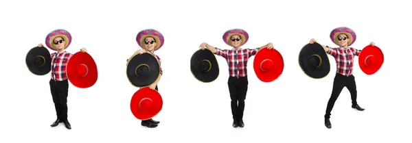 Divertido mexicano con sombrero en concepto —  Fotos de Stock