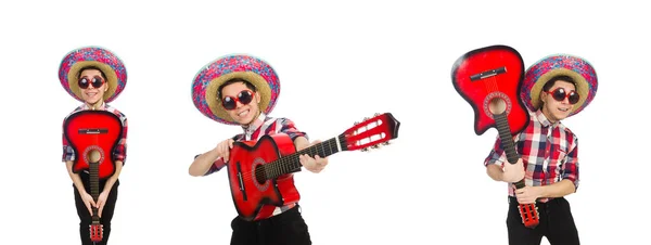 Drôle mexicain avec sombrero dans le concept — Photo