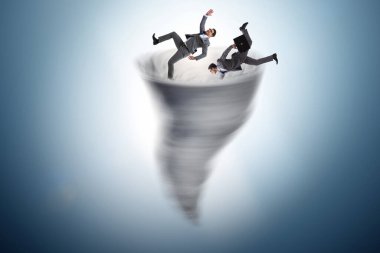 İflas ve iş adamlarıyla kriz konsepti