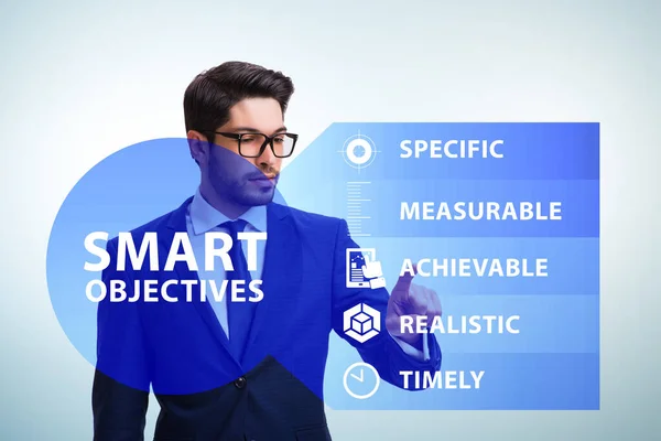 Concept of smart objectives in performance management — Stock Photo, Image