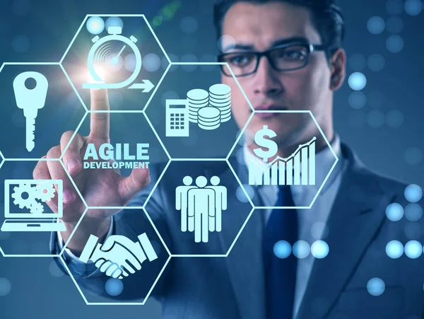 Concept van agile software ontwikkeling — Stockfoto