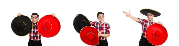 Amuzant mexican cu sombrero în concept — Fotografie, imagine de stoc