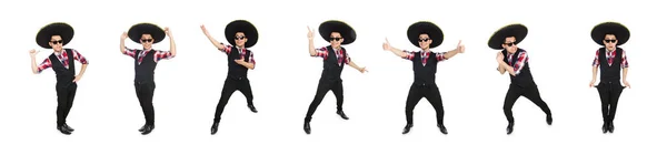 Drôle mexicain avec sombrero dans le concept — Photo