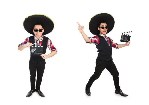 Divertido mexicano con sombrero en concepto —  Fotos de Stock