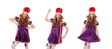 Beyaz tenli kadın kraliçe.