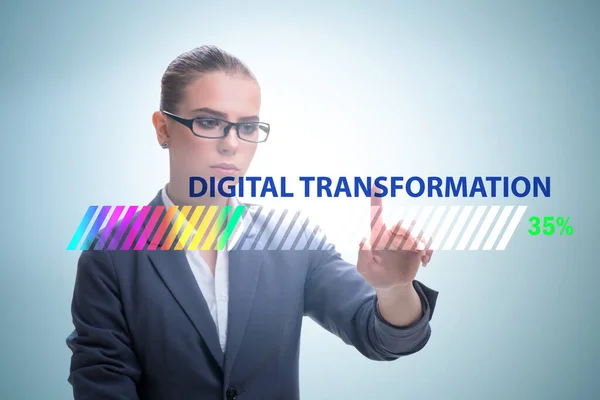 Digital transformation and digitalization concept — Stock Photo, Image