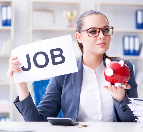 The businesswoman hiring new employees in office — Stock Photo, Image