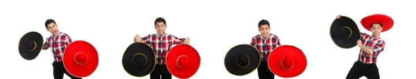 Vicces mexikói sombrero koncepció — Stock Fotó