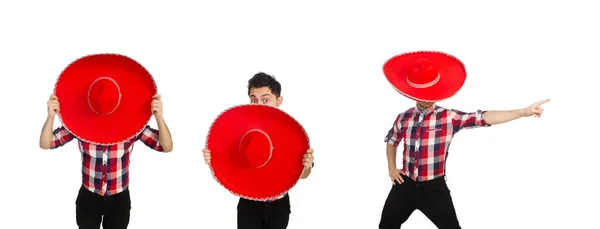 Divertente messicano con sombrero in concetto — Foto Stock