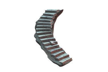 Kariyer konseptinde merdiven - 3D yorumlama