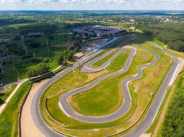 Track for racing on cars, top view