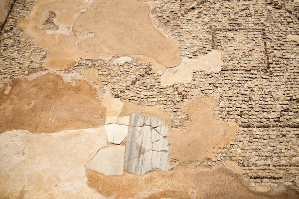 Caesarea Milli Parkı Srail Için Bir Antik Döşeme Mozaiği Parçası — Stok fotoğraf